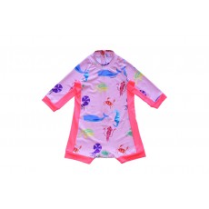 SEA ANIMALS RASH GUARD (PINK)