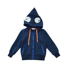 MONSTER HOOD ZIP-UP (NAVY)