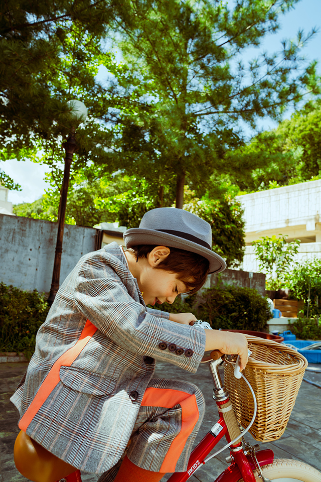 ORANGE CHECK SUIT (ORANGE) - 5만원 균일가