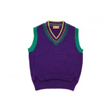 VINTAGE KNIT VEST (PURPLE)