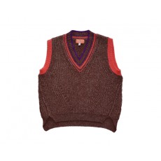 VINTAGE KNIT VEST (BROWN) - 50% 할인