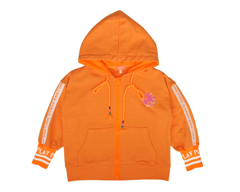 COLOUR PLAY ZIP-UP (ORANGE)