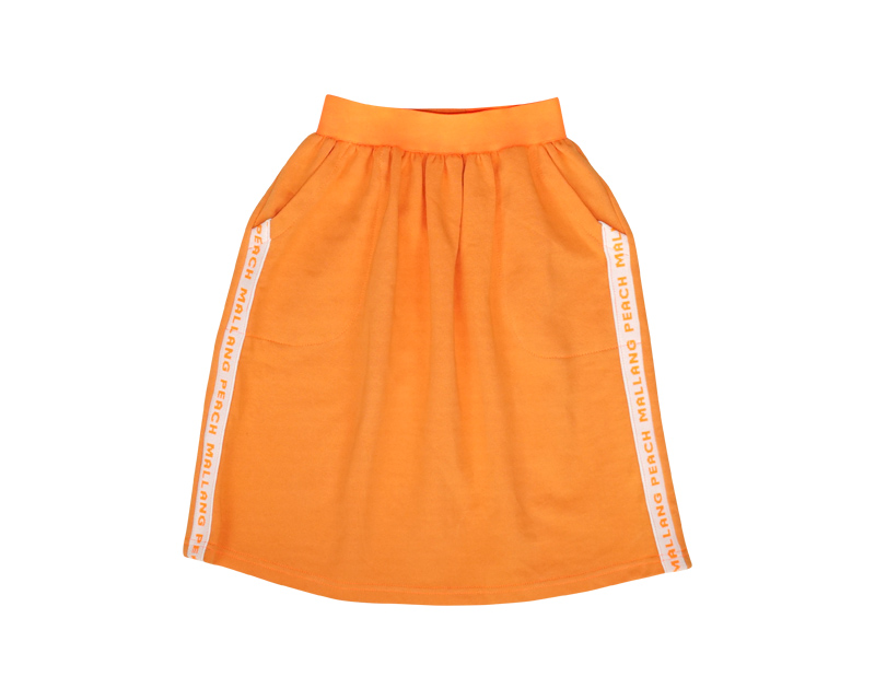 COLOUR PLAY SKIRT (ORANGE)