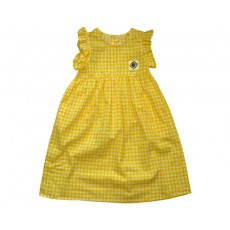 GINGHAM CHECK DRESS(YELLOW) PRE-ORDER