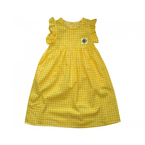 GINGHAM CHECK DRESS (YELLOW) - 40% 할인