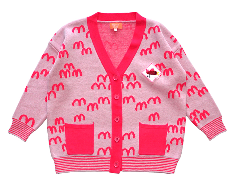 MM KNIT CARDIGAN (PINK) - 30% 할인