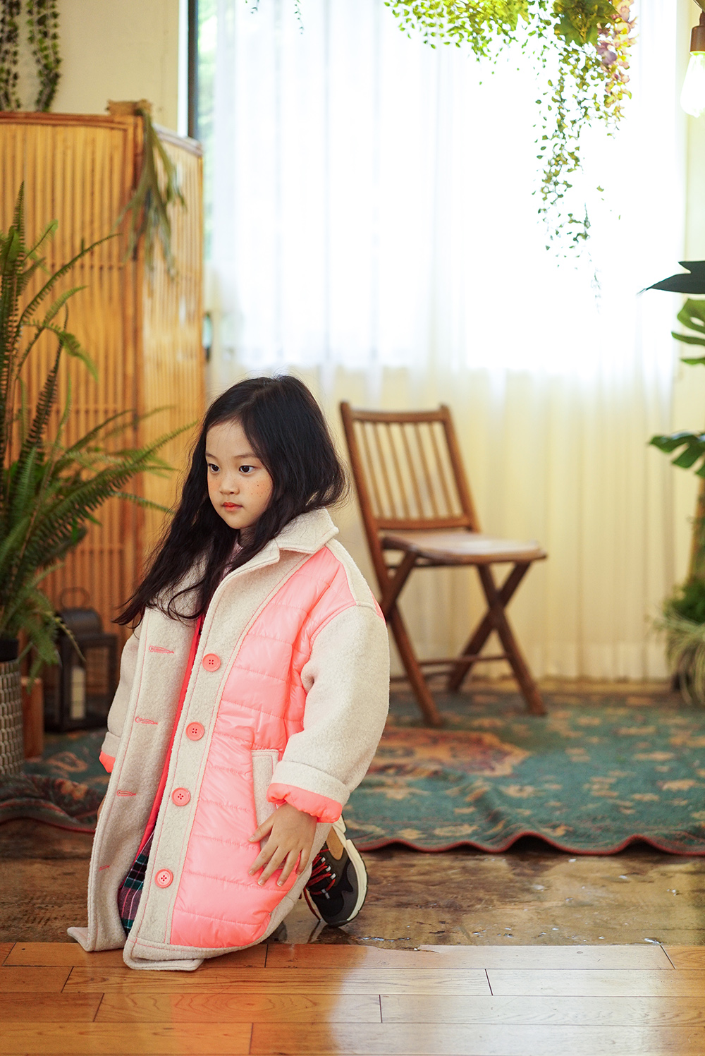 UNIQUE PATCHED PADDING COAT (PINK) - 30% 할인