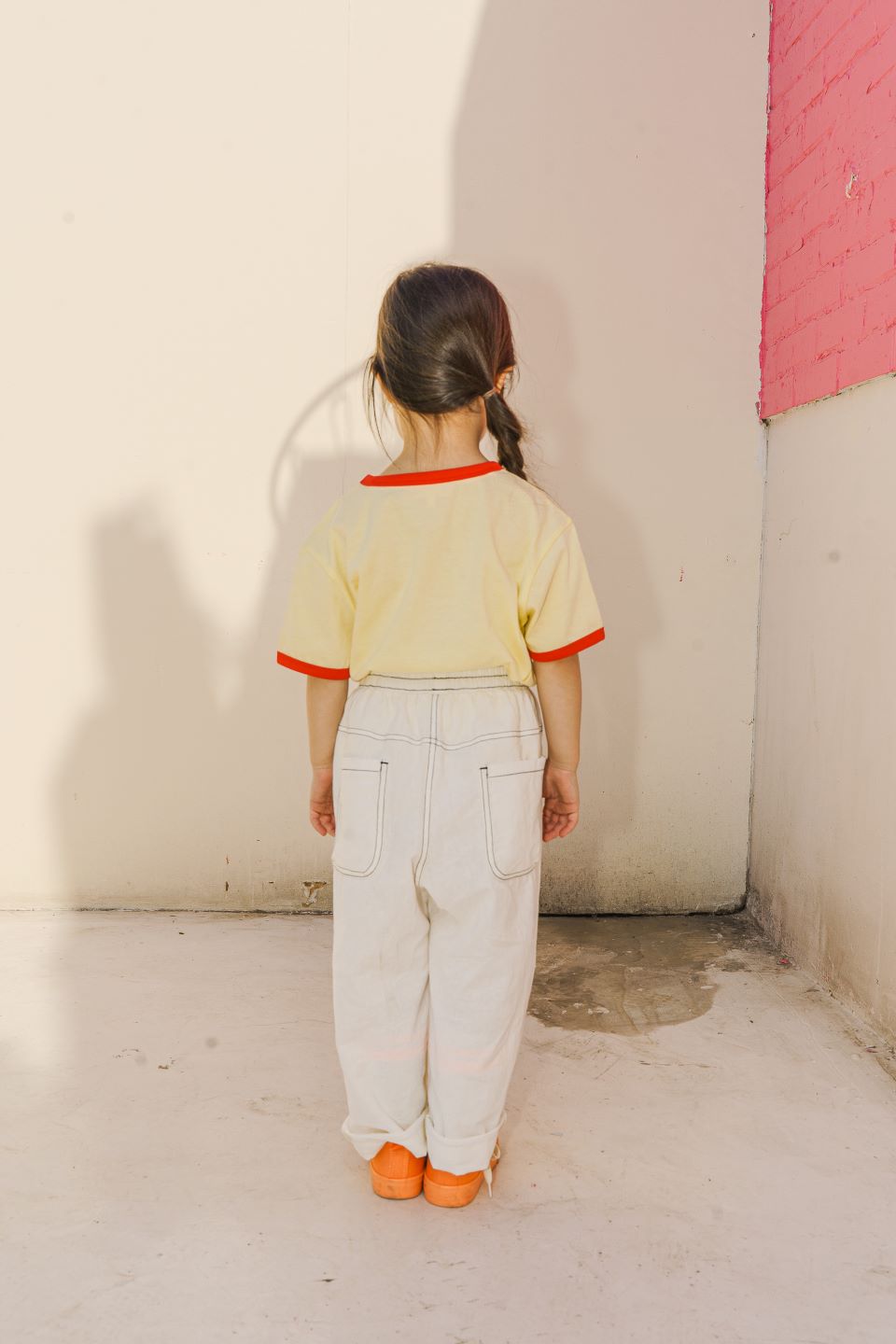 HEART LINEN PANTS (WHITE)